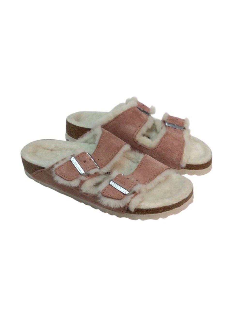 Birkenstock Arizona Women's Shearling Sandals Size 5.5 Euro 36